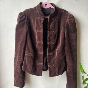 BCBGMaxAzria Dark Brown Corduroy Blazer
